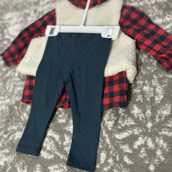 Max Studio 3 Piece Winter Holiday Outfit Set 0-3 Months - Picture 5 of 5